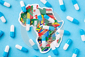 Concept of poor condition of medicine in developing African countries
