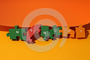 Concept of problems with memory, amnesia disease