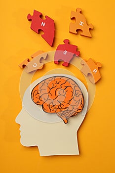Concept of problems with memory, amnesia disease