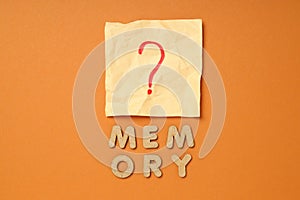 Concept of problems with memory, amnesia disease