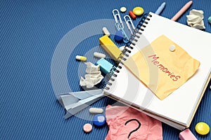 Concept of problems with memory, amnesia