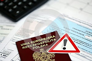 Concept of problems and troubles during tax reporting and taxpaying in poland