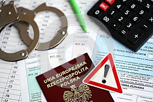 Concept of problems and troubles during tax reporting and taxpaying in poland