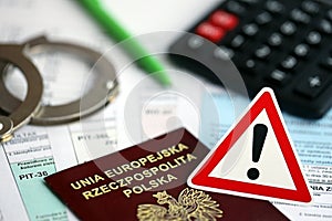 Concept of problems and troubles during tax reporting and taxpaying in poland