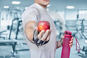 Concept of proper nutrition during fitness workouts