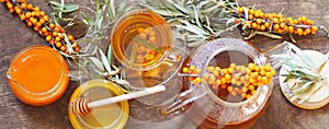 The concept of the protection and treatment of influenza with folk remedies using the beneficial sea buckthorn berries. Useful sea