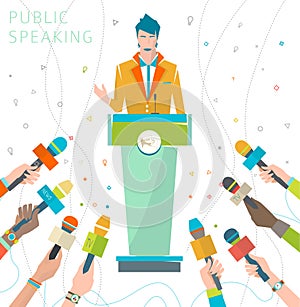 Concept of public speaking