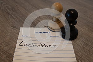 Concept - Remember note saying \