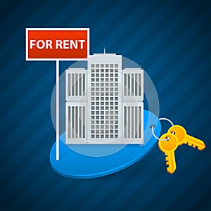 Concept rent of city apartments