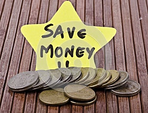 Concept of saving and growing money