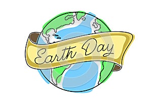 Concept of saving planet earth. Clean planet