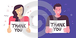 Concept of Saying Thank You