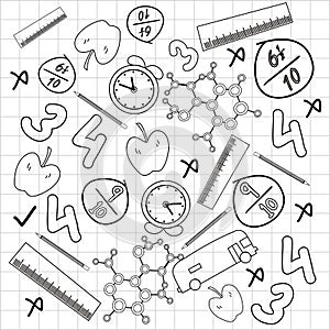 Concept of science doodles.