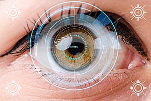 The concept of sensor implanted into human eye