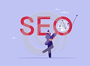 Concept of SEO, search engine optimization Ranking