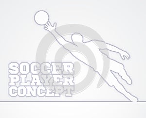 Concept Silhouette Soccer Football Player