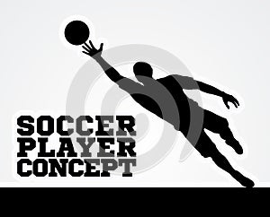 Concept Silhouette Soccer Football Player