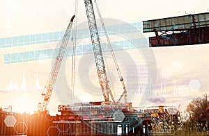 The concept of smart construction of a road bridge, automation of construction, the use of artificial intelligence for data