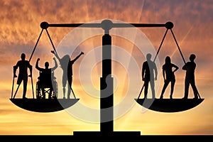 Concept of social b legal equality of persons with disabilities in society