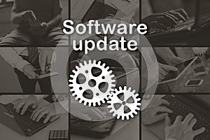Concept of software update photo