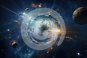 The concept of space and time in the theory of reality created with generative AI technology