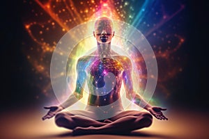 Concept for spiritual meditation of consciousness created with generative AI technology