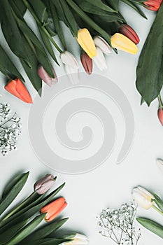 Concept of spring, Women`s Day, Mother`s Day, 8 March, the holiday greetings