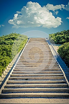 Concept of stairway to success photo