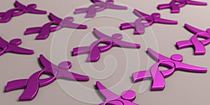 Persona rosa cinta grupo .  gráficos tridimensionales renderizados por computadora ilustraciones 