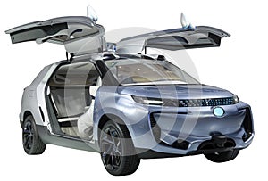 Concept SUV coupe isolate