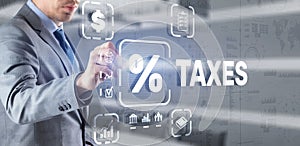 Concept of taxes paid by individuals and corporations such as VAT, income tax and property tax. Background for your