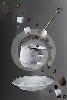Concept of the theme of coffee