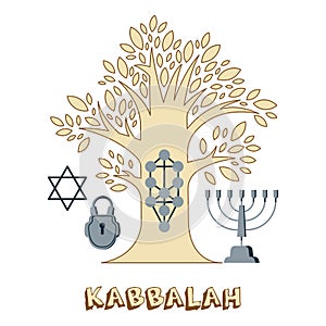 Concept on the topic of Kabbalah.