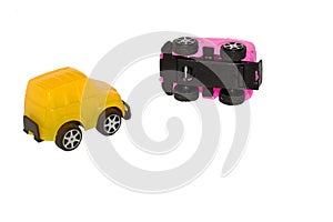 Concept of a toy car accident