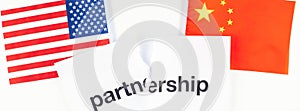 Concept of trade war between USA and China