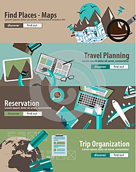 Concept For Travel Organization and Trip Planning