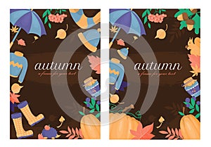 The concept of two autumn layouts .