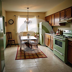 A typical 80sstyle middleclass kitchen interior