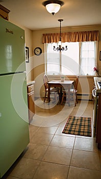 A typical 80sstyle middleclass kitchen interior