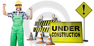 Concept of under construction for your webpage