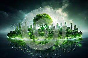 The concept of using green technology in the modern world.