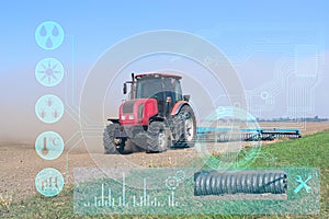 The concept of using modern technologies and artificial intelligence in agriculture when processing the soil with a tractor before