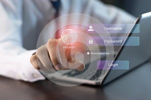 concept of using Passkey instead of a code set for maximum security Biometric Lock