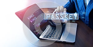 concept of using Passkey instead of a code set for maximum security Biometric Lock