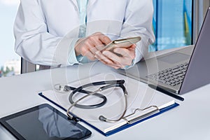 Concept of using phones and mobile devices in medical practice