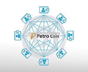 Concept of Venezuela`s Petro Coin