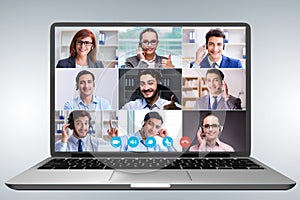 Concept of virtual collaboration through videoconferencing