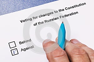 Concept on voting for a constitutional change in the Russian Federation