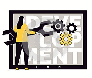 Concept of Web Development and Mobile Applications. Technical Support.