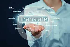 Concept of work on translation from different languages